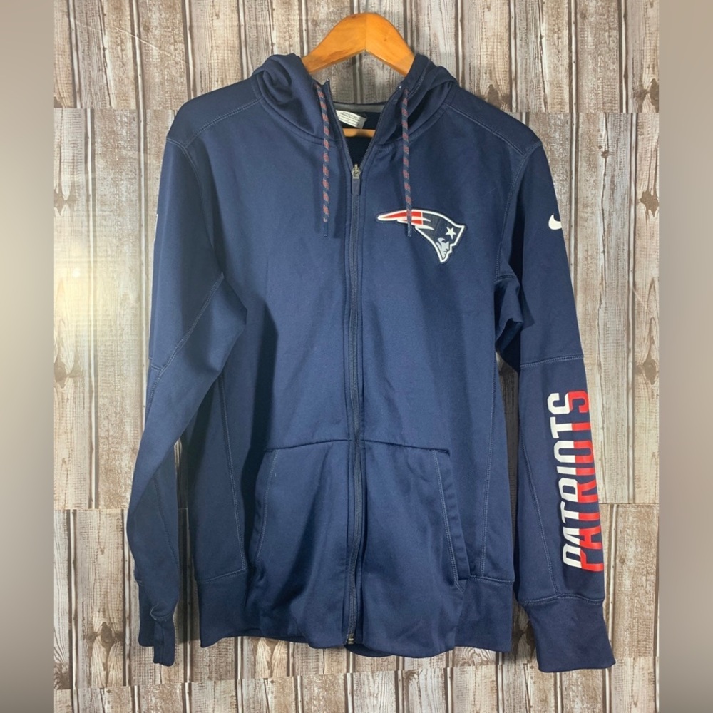 Nike New England Patriots NFL Onfield Apparel Therma Fit Jacket Men’s Size Small